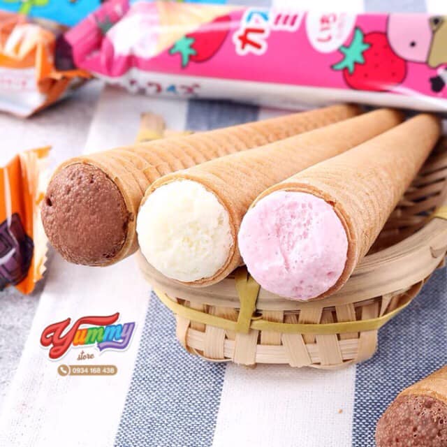 Bánh Ốc Quế Glico Nhật Bản Gói 10 Cây