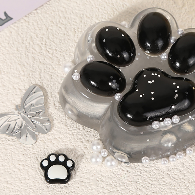 1PC Mochi Taba Transparent Crystal Cat Paw Fidget Toy TPR Soft Relief Relax Toys BAWEI.