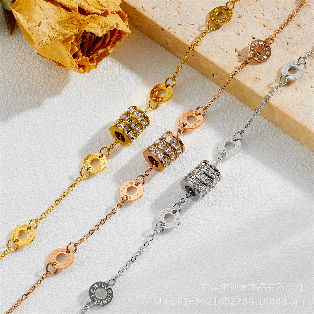 %E3%80%90Best%20Price%20Guaranteed%E3%80%91Roman%20Numerals%20Small%20Man%20Waist%20Titanium%20Steel%20Bracelet%20Women's%20Golden%20Rose%20Color%20Distinctive%20Jewelry%20-%20Image%202