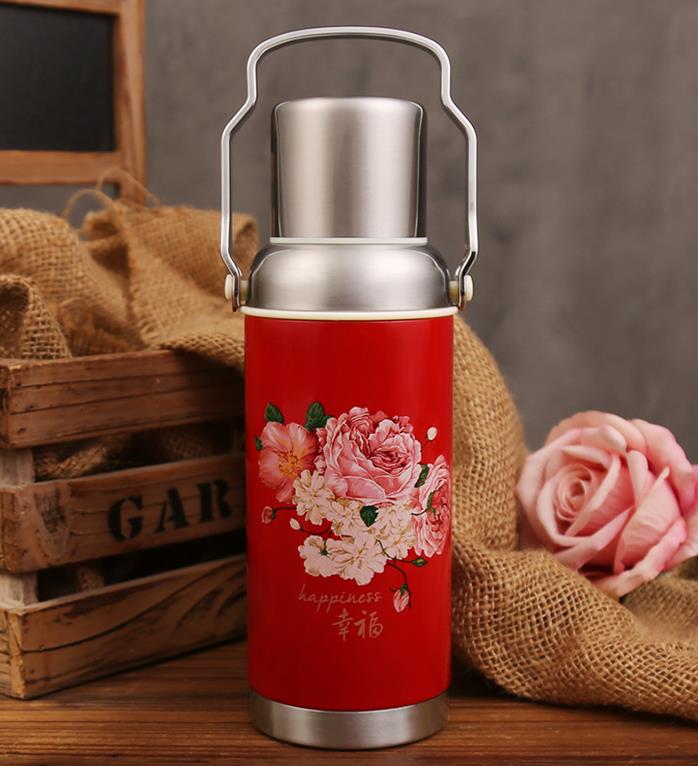 304 Stainless Steel Vintage Thermos Flask, Large Capacity, Nostalgic, Retro  Hot Water, Tea Bottle, Household