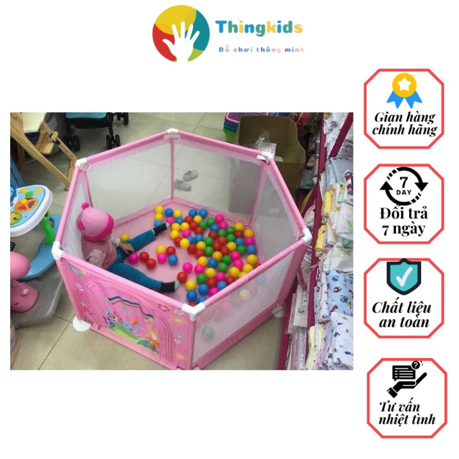 Quây cũi kiêm nhà bóng cho bé - Thingkids