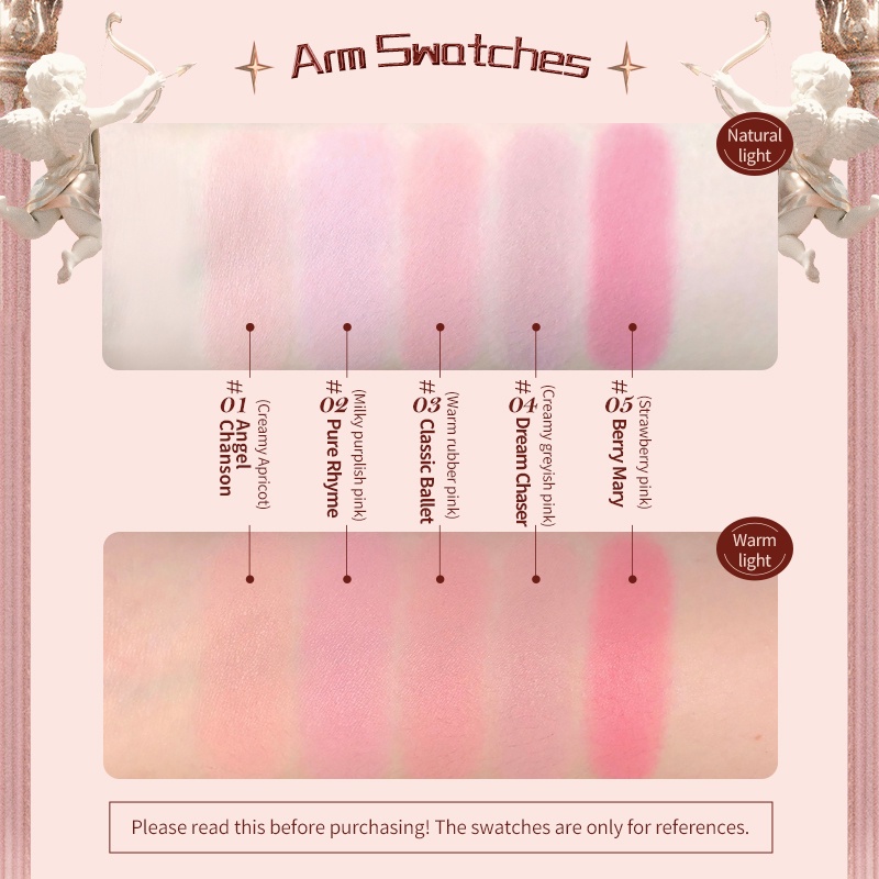 (Có sẵn) Phấn má hồng FLOWER KNOWS Strawberry Rococo 5g