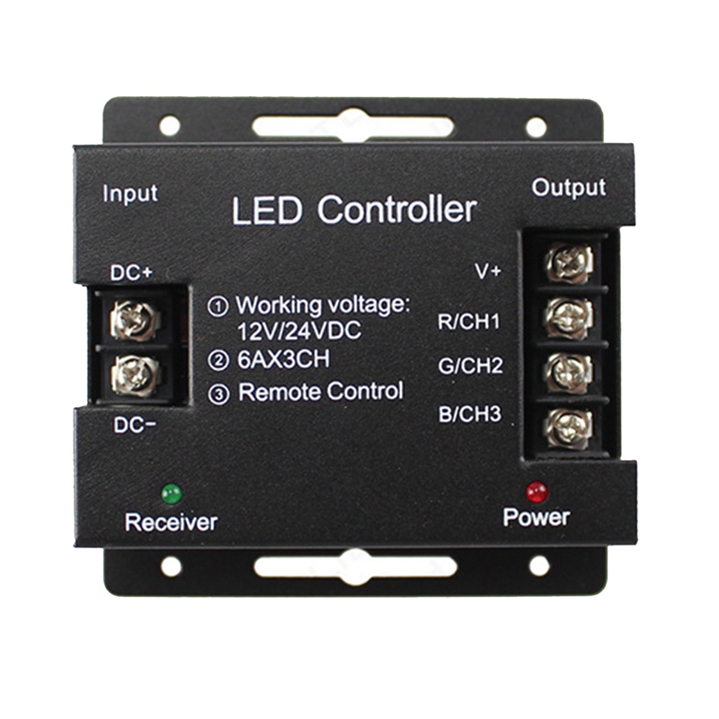 DC12-24V LED Strip Light RF Touch Remote Controller Dimmer for 5050 Tape Lights Adjust Brightness