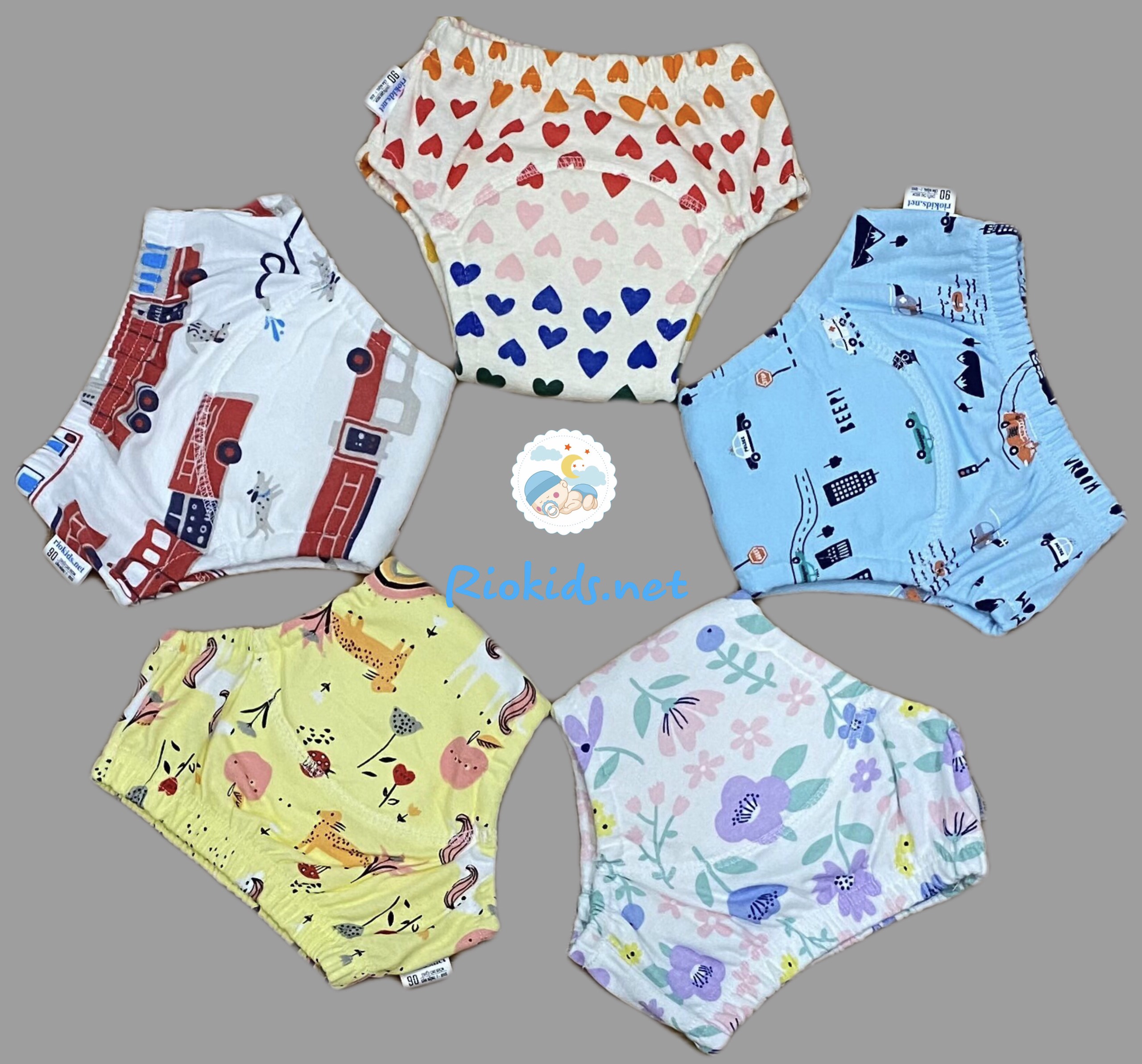 [HCM]Quần Bỏ Bỉm Vải Siêu Thấm Hút Riokids