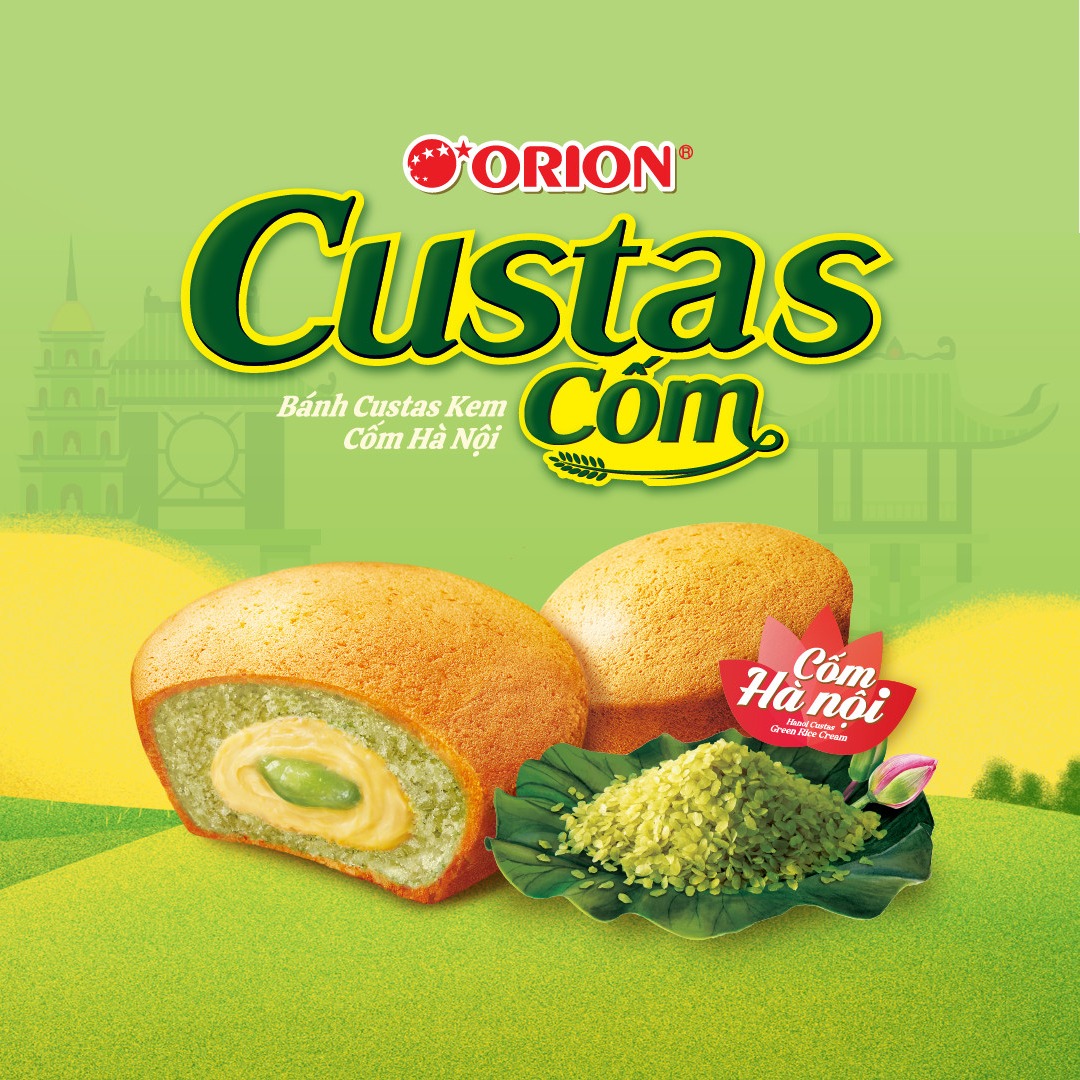 Bánh Custas vị Cốm Hà Nội 284g