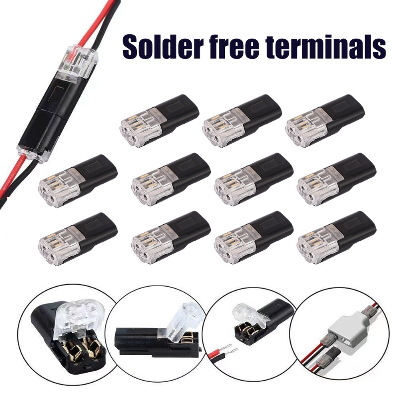 20 cái xe nhanh chóng đầu nối dây điện chống nước an toàn 2 Pin cách cáp đầu cắm kết nối điện Snap solderless phụ kiện tự động