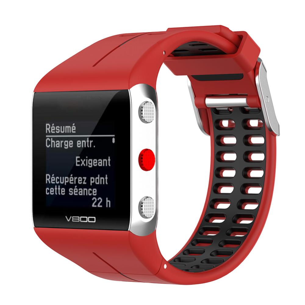 Double Color Silicone Watch Band for Polar V800 Replacement Wrist