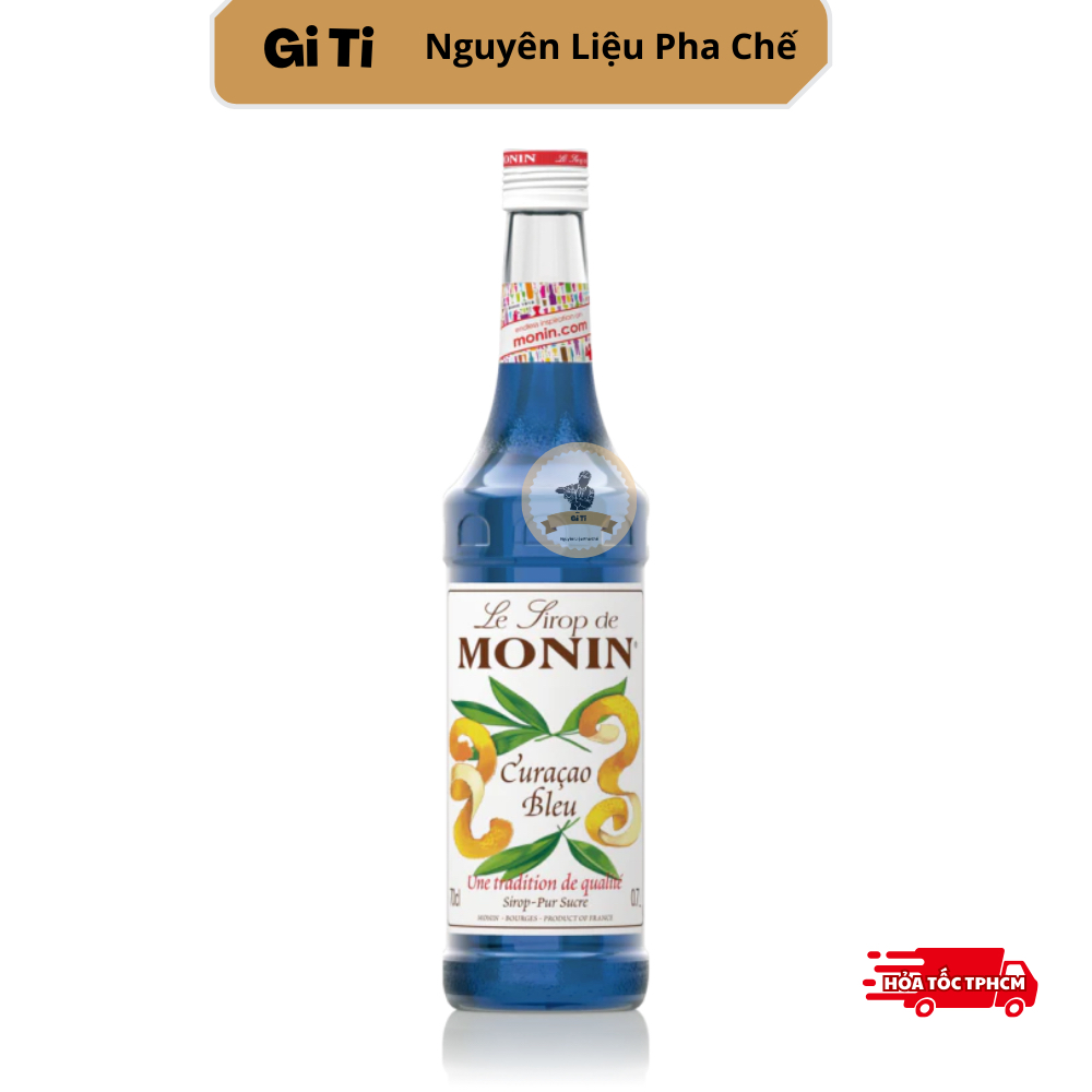 Siro/Syrup Monin Vỏ Cam (Monin Blue Curacao) 700ml