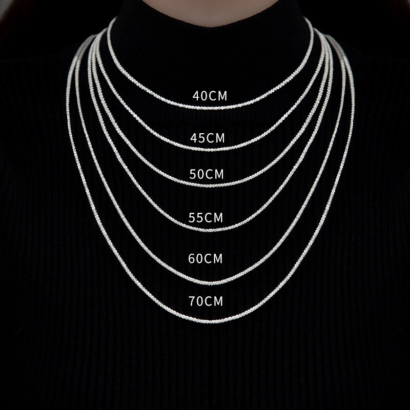 40cm 45cm 50cm 55cm 60cm 70cm 80cm Female Necklace For Women On