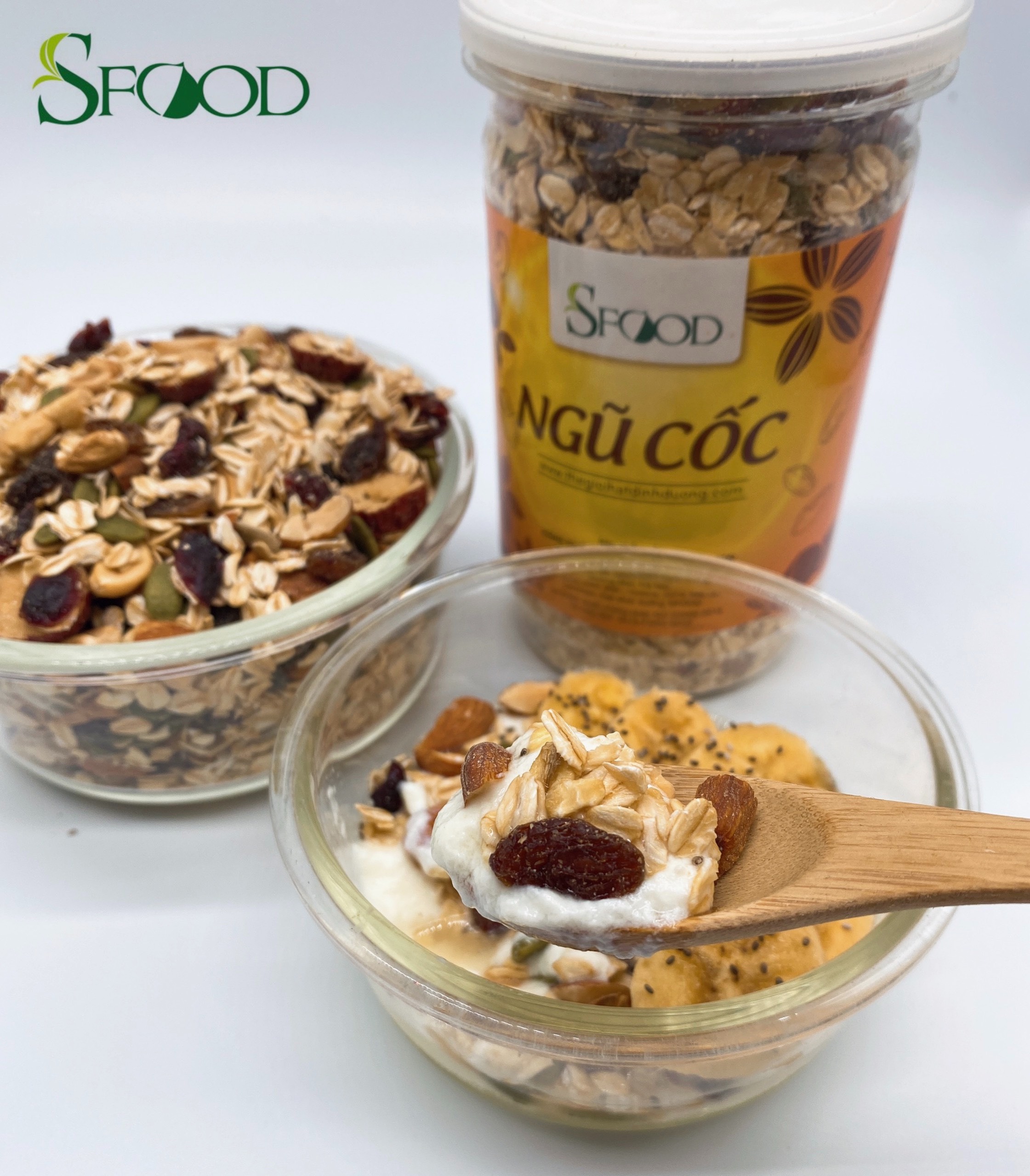 Granola siêu hạt Sfood, ngũ cốc granola