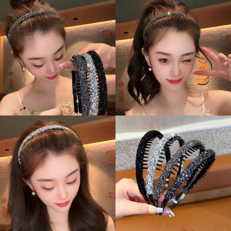 Băng Đô Đính Đá Lấp Lánh Thời Trang Hàn Quốc Cho Nữ
