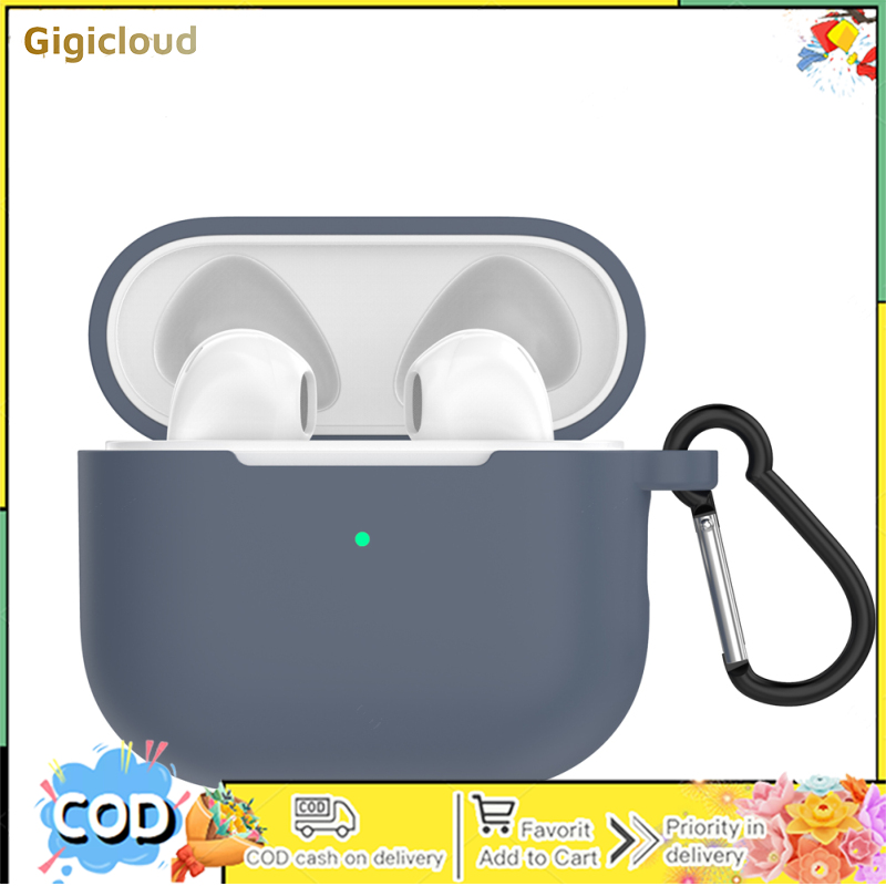 Silicone Cover Case Compatible For Airpods Pro 2 Bluetooth-compatible Headset (with Lanyard Carabiner)