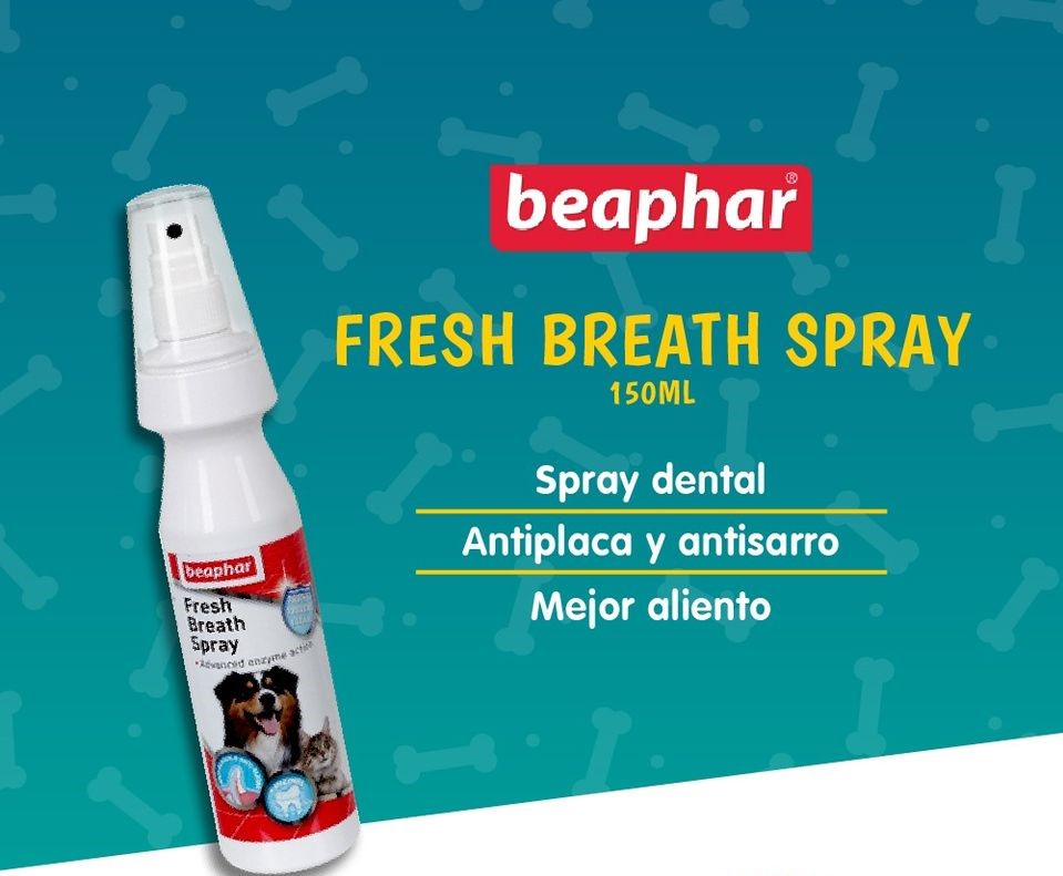 [HCM]Xịt Vệ Sinh Răng Miệng Chó Mèo Beaphar Fresh Breath 150ml