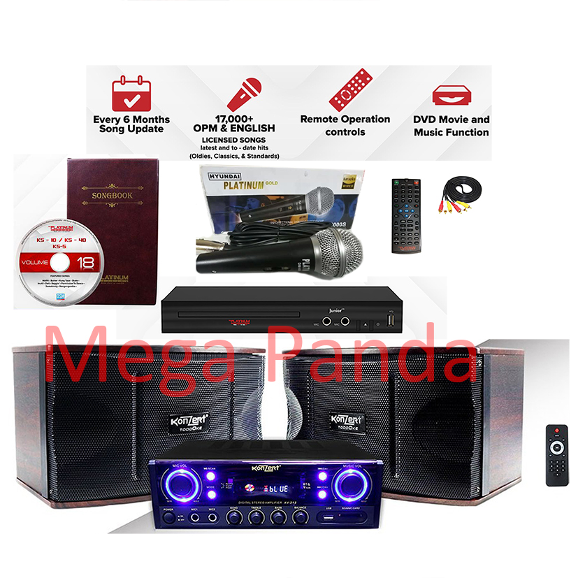 Karaoke System Set The Platinum Karaoke set KS5 Karaoke NEW songs