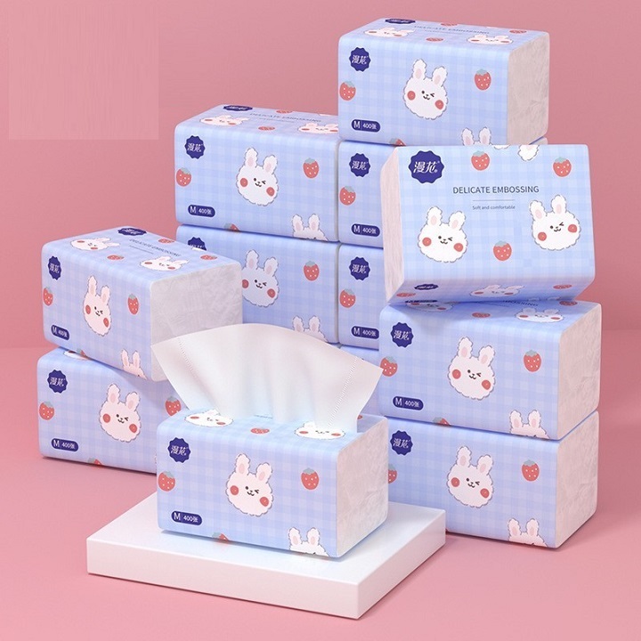 Giấy ăn hình thỏ siêu cute - giấy ăn hình thỏ đáng yêu