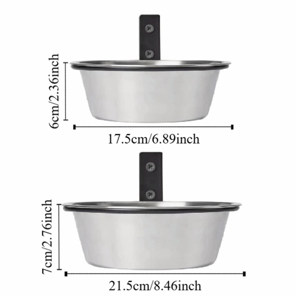 Cat%20Basin%20Foldable%20Hanging%20Pet%20Bowl%206/8inch%20Anti%20Slip%20Stationary%20Dog%20Cage%20Bowl%20Multifunction%20Wall%20Mounted%20Pet%20Food%20Dispenser%20Home%20-%20Image%202