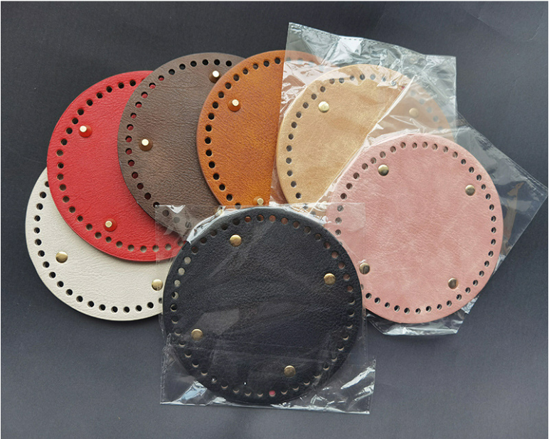 Round Leather Bag Base 14cm, 15cm Handmade Bag Base