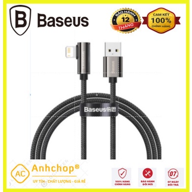 Cáp sạc Baseus lightning Legend Series Elbow Fast Charging Data Cable USB to iP 2.4A(1m+2m)Cho IPhone/IPad/Dây Cáp Game