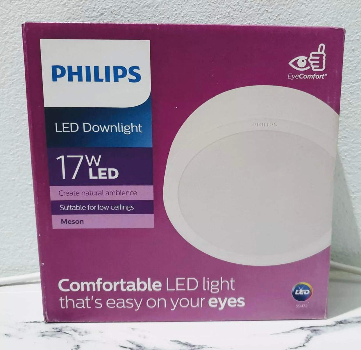 Combo 2 đèn LED Downlight Philips 17W, Đèn ốp trần, Đèn trang trí hành lang