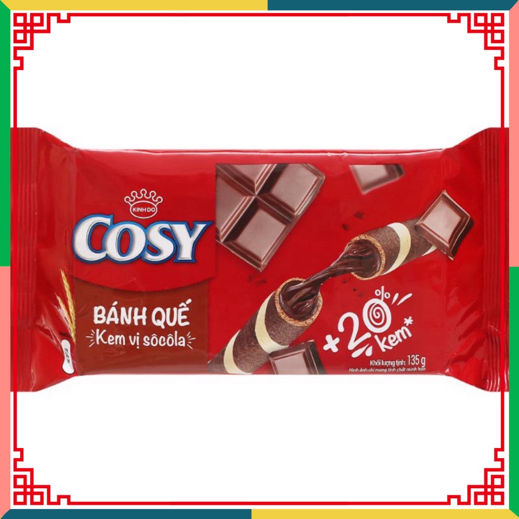 Bánh quế Cosy hộp 135g đủ vị ( Đại lý Ngọc Toản)