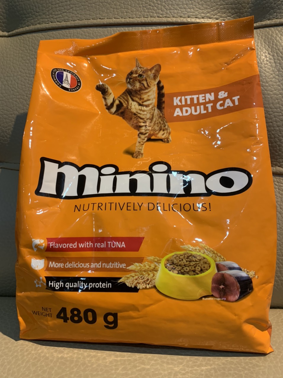 Thức ăn khô cho mèo mọi lứa tuổi Minino (480g)