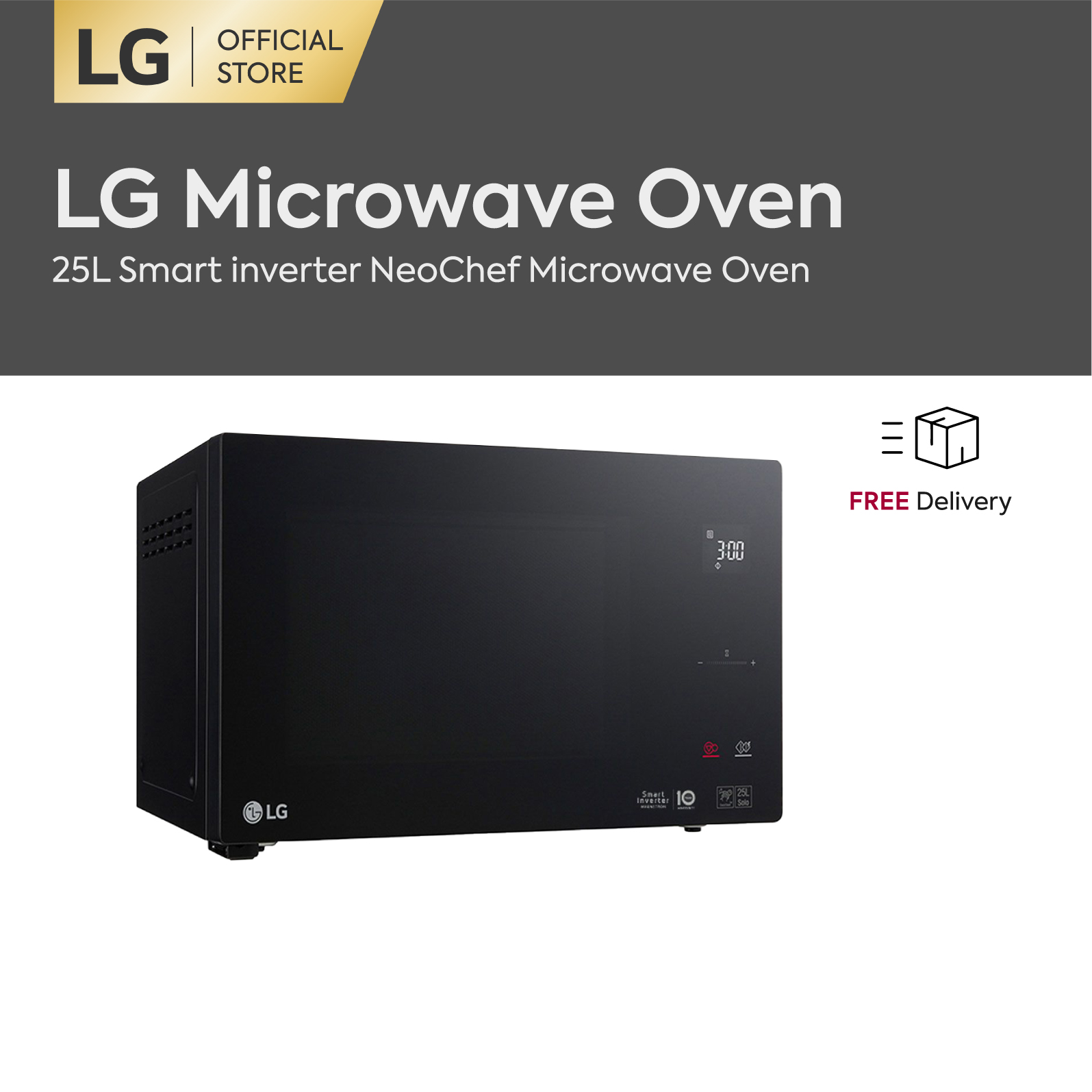 Lg Ms2595dis 25l Solo Neochef Smart Inverter Microwave Oven Lazada Singapore