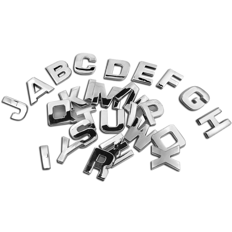 【Exclusive Offer】1PCS Car 3D English alphabet digital Sticker for ...