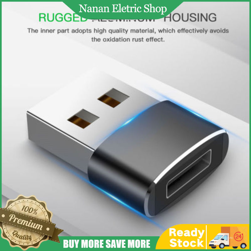 USB-C Male Type C to USB Adapter 2.0 A Female Data Converter Connector Adapter