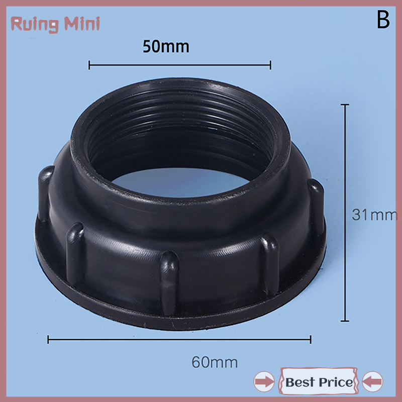 Ruing Blue Durable IBC Water IBC Tank Fitting S60X6 Thread To Garden Hose Connector IBC Tank Valve Replacement Adapter