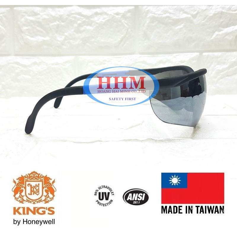 Kính bảo hộ King's KY414B màu đen - tráng bạc