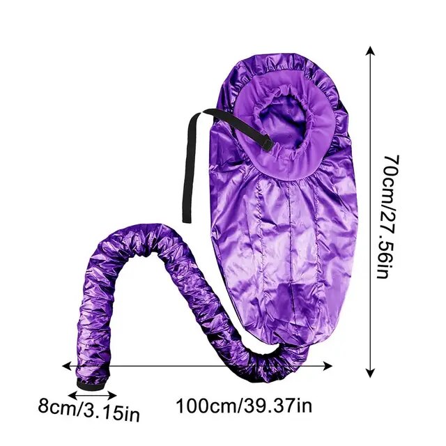 【Trusted】 Portable Hair Bonnet Dryer Caps Hair Drying Hood With Storage Bag Hair Steamer Quick Dry Baked Diffuser Hairdressing Tools - 3