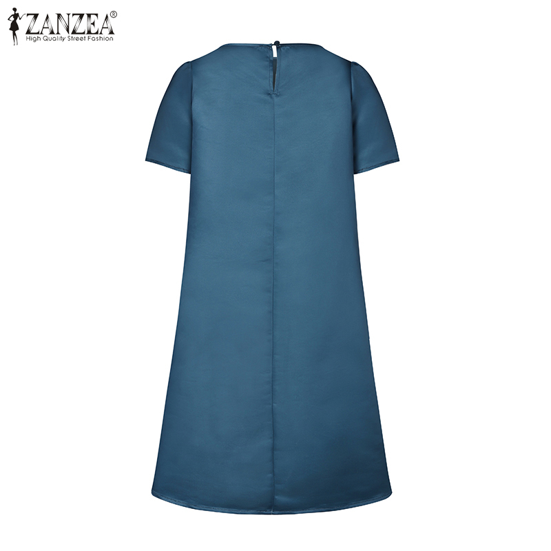 ZANZEA%20Korean%20Style%20Womens%20Ladylike%20Wedding%20Satin%20Fabric%20Knee%20Length%20Dress%20Elegant%20Flore%20Print%20Dresses%20-%20Image%206