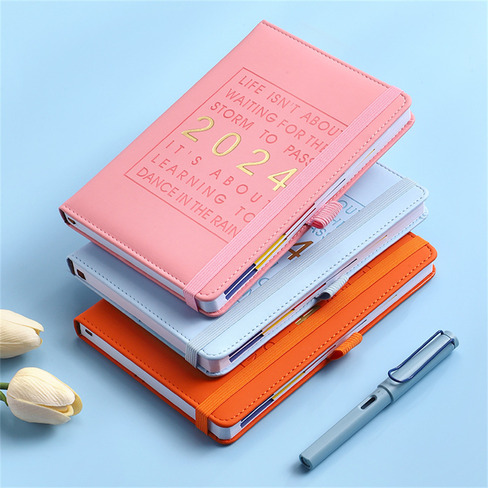 2024 Notebook 365 Days Schedule Organizer 2024 Notebook Diary Journal Planner 365 Days Schedule Organizer Portable Notepad Budget Book A5 Agenda Student Accessories Stationery