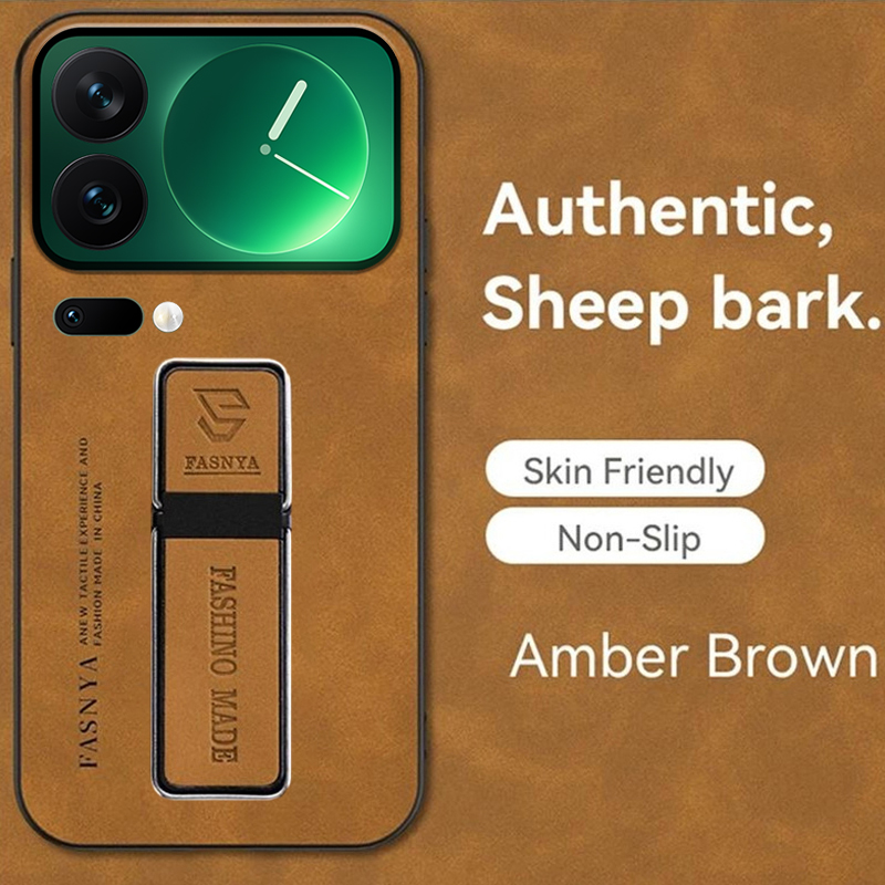 For Xiaomi 17 17 Pro Max Phone Case Fluff Luxury Sheepskin Silicone Soft TPU Anti-knock Kickstand for Xiaomi 17 Cover casing HP.