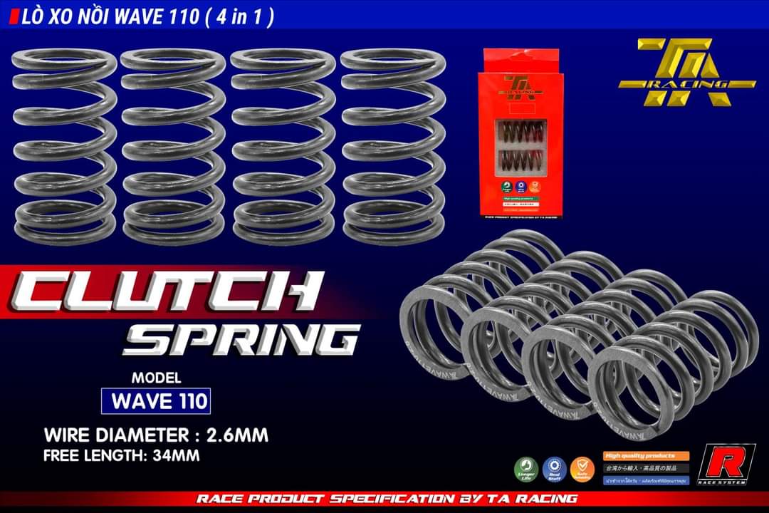 Lò xo nòi wave-dream-TA racing 2.6mm