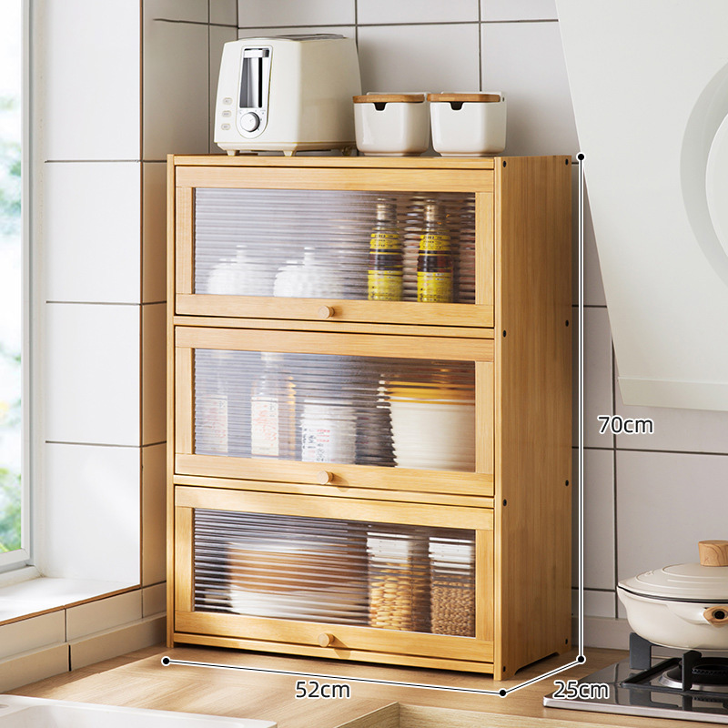 Kitchen shelf, spices, dishes, storage shelves, microwave countertop, multi-layer storage cabinets