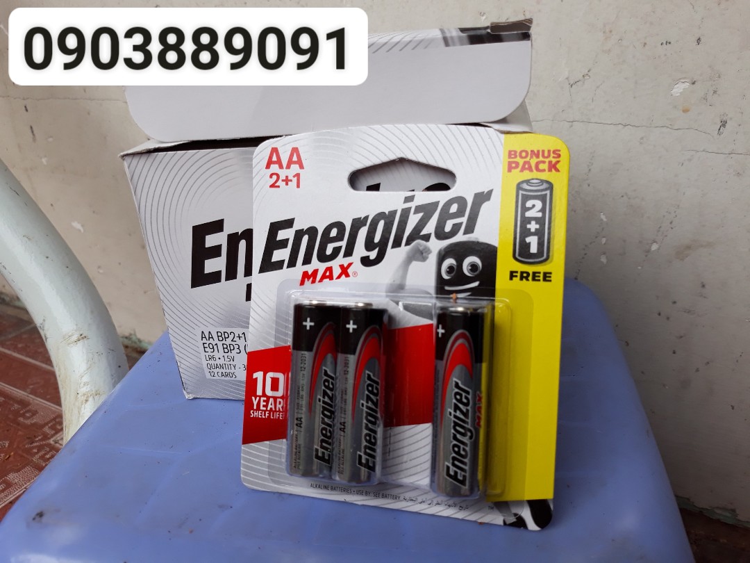 Pack of 3 Aa 1.5V Energizer Max Batteries for Magnetic Doors, Toys, Remotes