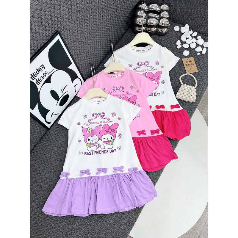 Váy đầm xoè đuôi cá Kuromi cho bé gái