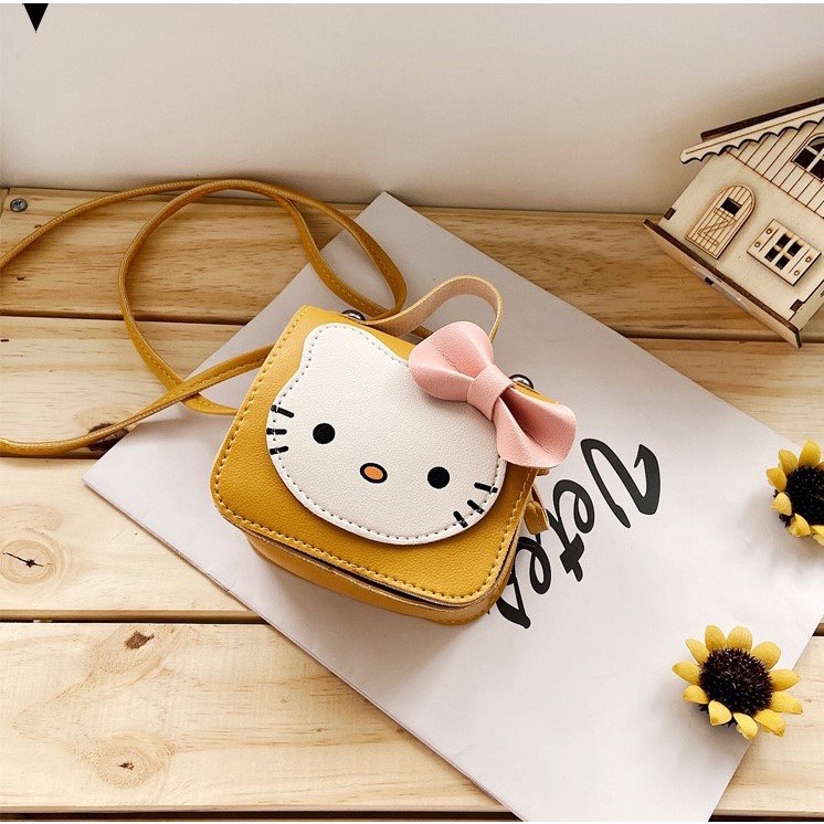 Túi Đeo Chéo Mini Hình Mèo Hello Kitty Cho Bé Gái Chubby Storee