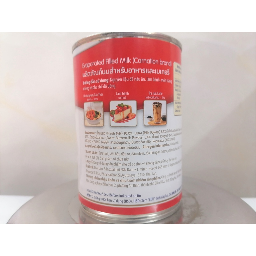405g - Kem lỏng nấu ăn Nestle Carnation (Sữa Béo Carnation Nestle 405g /Kem lỏng nấu ăn ba bông 405g)