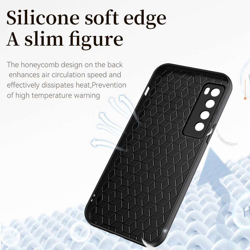 For Huawei Nova 7 7PRO Case Huawei Nova 7SE TPU Soft Shockproof Matte Phone Casing Leather Texture Cover