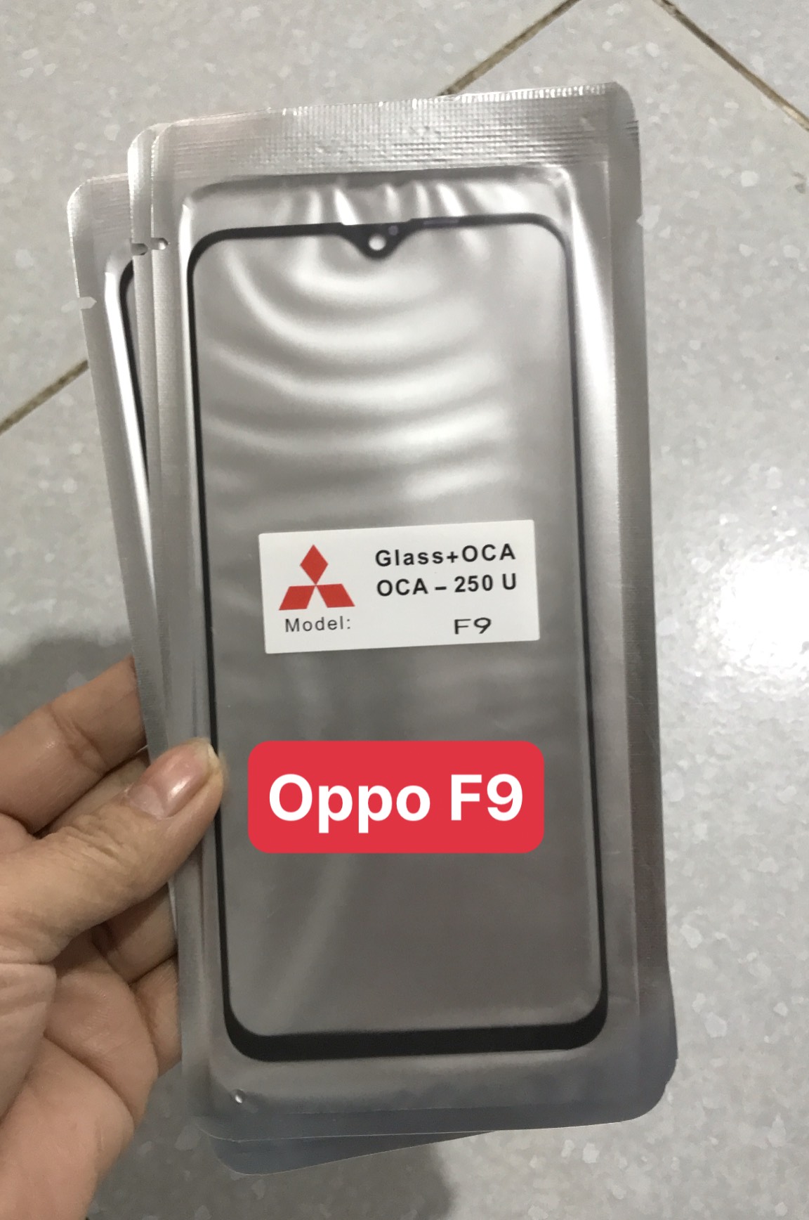 Kính ép Oppo F9 ( KÍnh ép màn hình liền keo)
