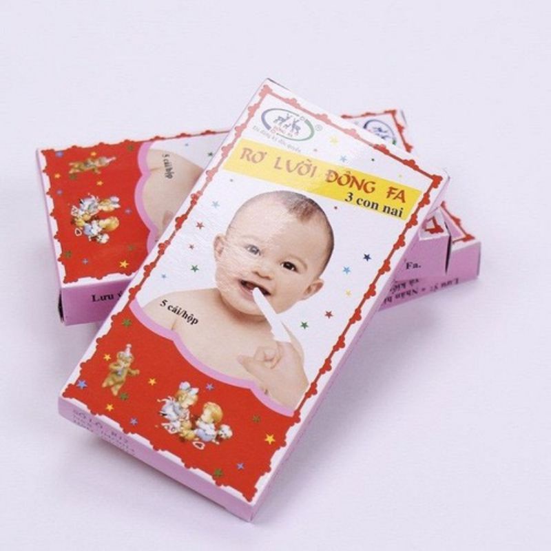 Rơ lưỡi, gạc rơ lưỡi xỏ ngón Đông Fa (tách lẻ 1 hộp 5cái)