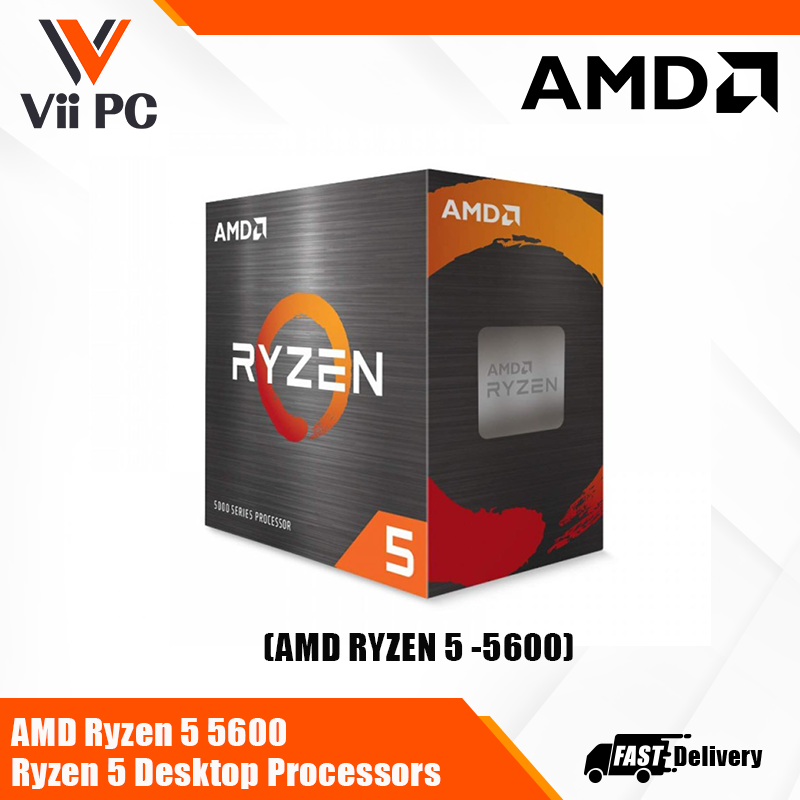 LOCAL AMD WARRANTY]AMD RYZEN 5 5600 PROCESSOR (UPTO 4.4GHZ L3