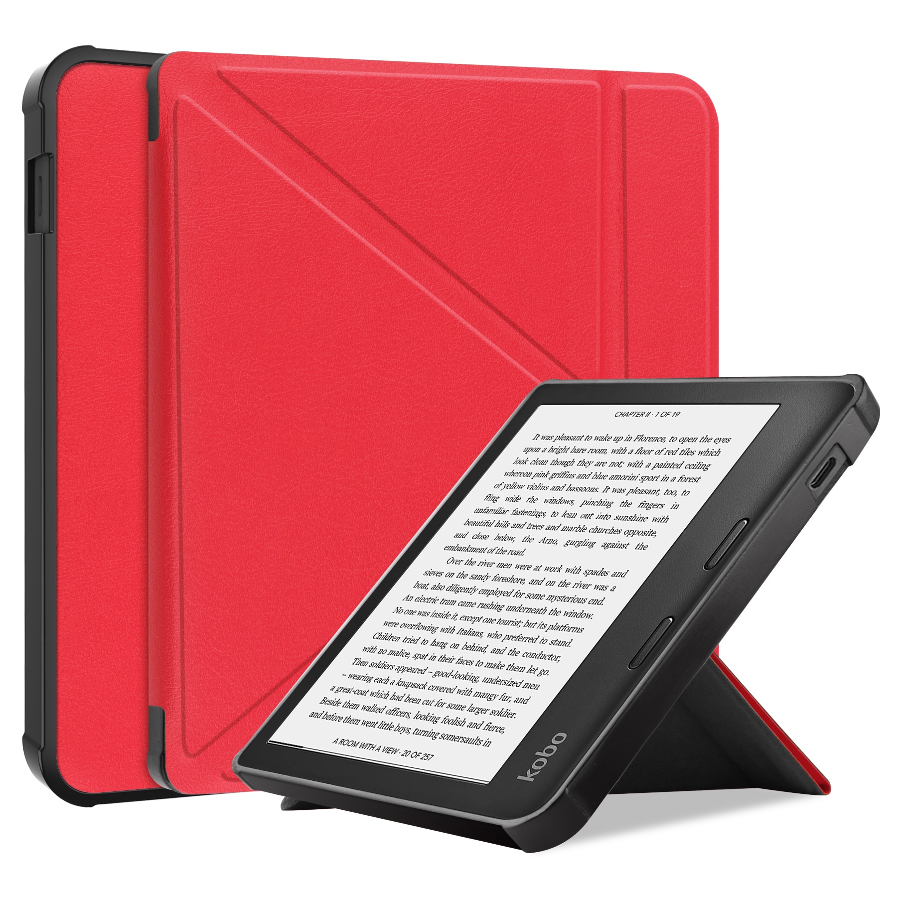 Slim Ultra Magnetic Stand Hard Back Shell Protective Cover Case For All-New Kobo  Libra 2