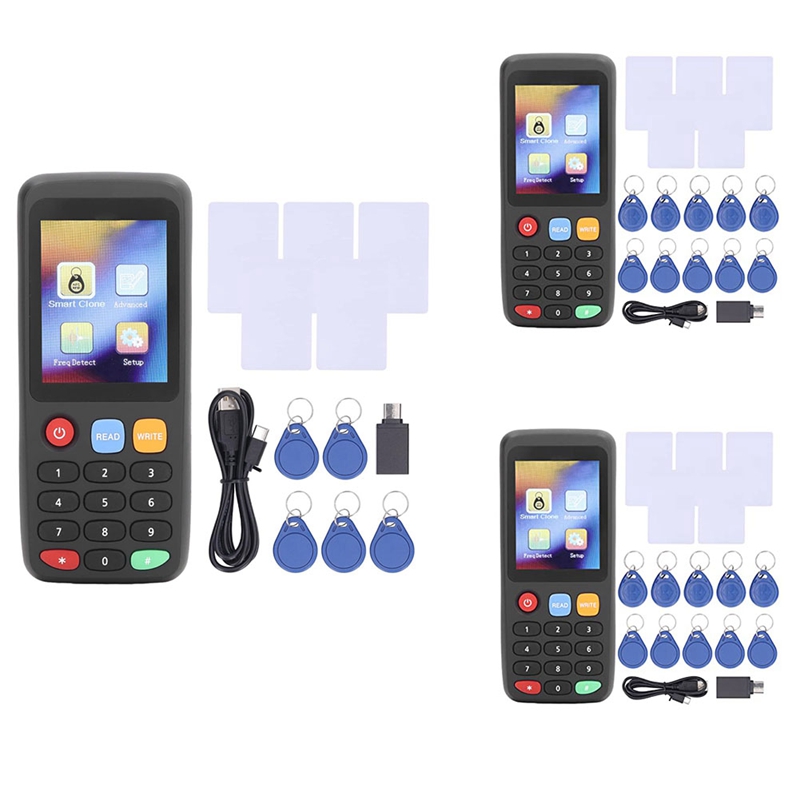 X7 nfc card reader, rfid card copier duplicator for ic id card, smart card rfid copier id ic color screen