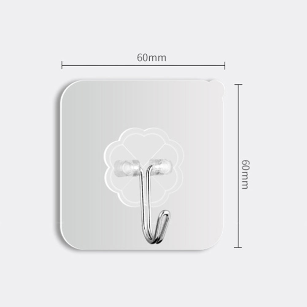 CHIPLY✨Strong✨Transparent\Cartoon Hook Wall Kitchen Adhesive Hook Creative Nail-Free Suction Cup Hook Bathroom Adhesive Hooks Heavy Duty Sticky Hooks