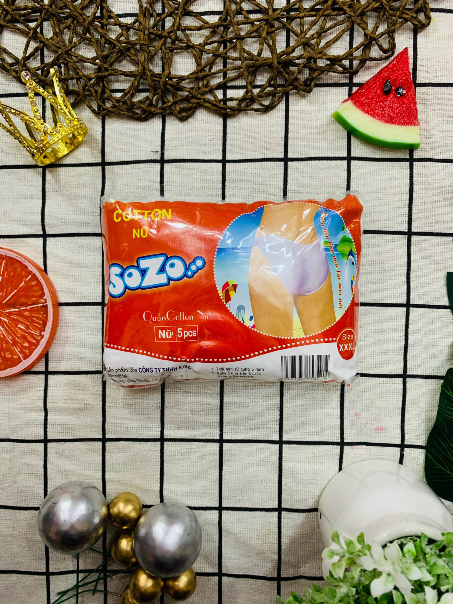 Gói 5 quần lót Sozo dùng 1 lần Cotton mềm êm, quần lót giấy cho mẹ bầu, đi du lịch Bebi123