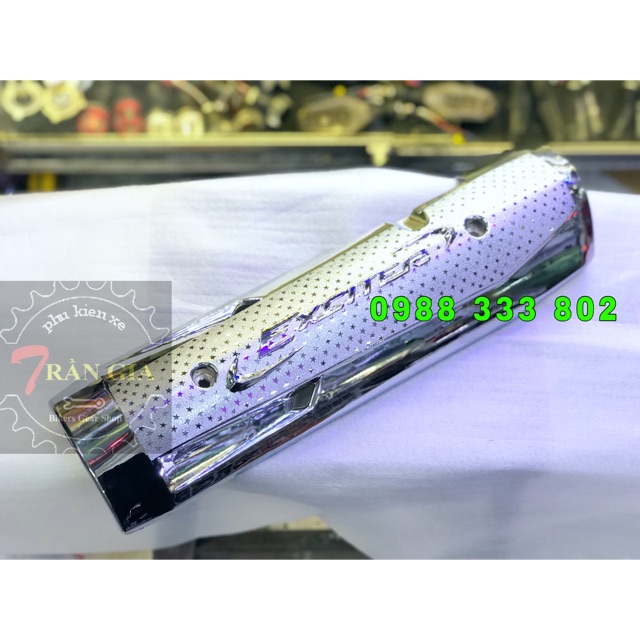 Ốp pô exciter 150 xi inox - đồ chơi xe ex 150