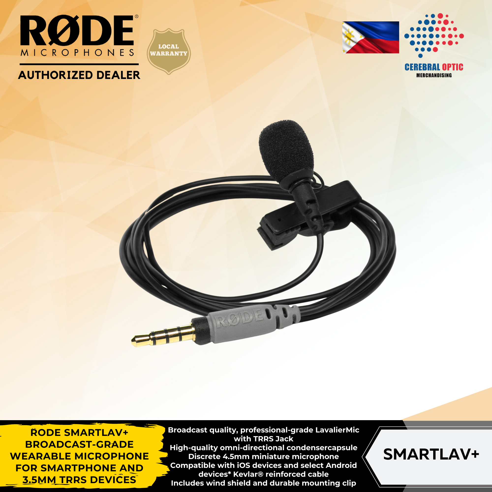 Rode smartLav + (Smartphone Lavalier Microphone)
